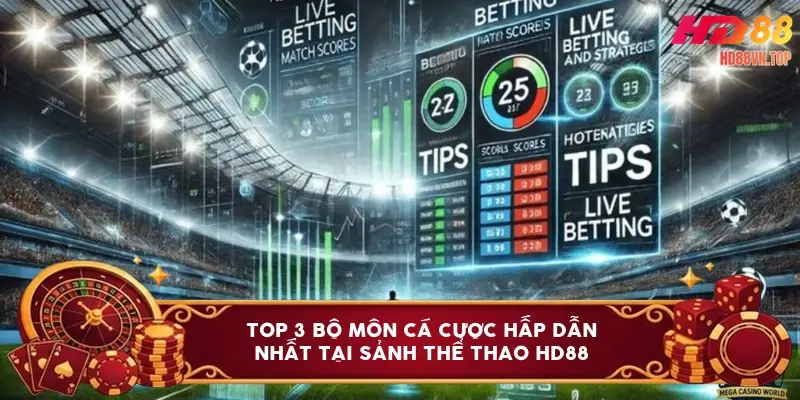 Top 3 bộ môn cá cược hấp dẫn nhất tại sảnh thể thao HD88 Top 3 bộ môn cá cược hấp dẫn nhất tại sảnh thể thao HD88